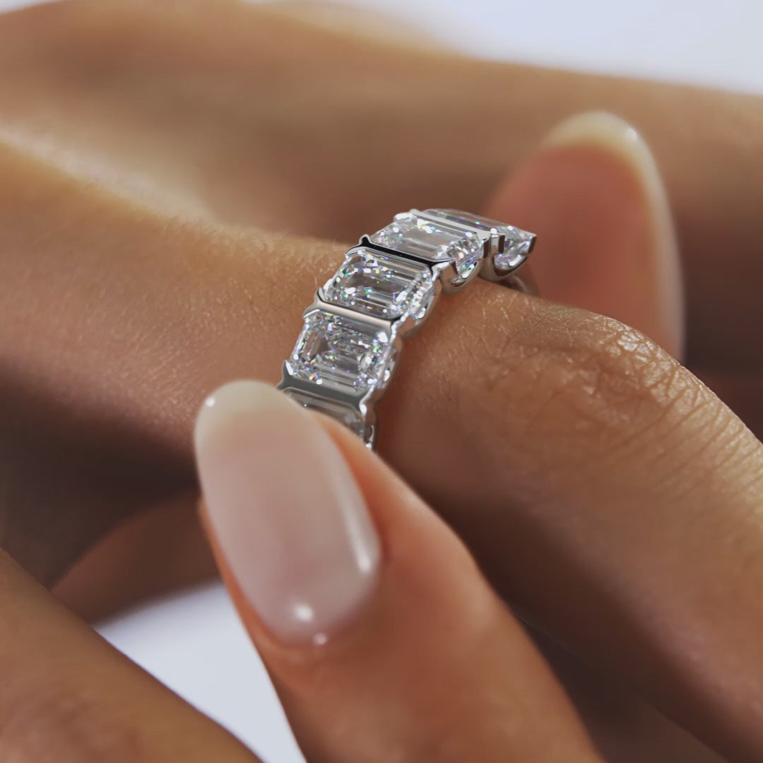 Avenor Emerald Five-Stone Engagement Ring