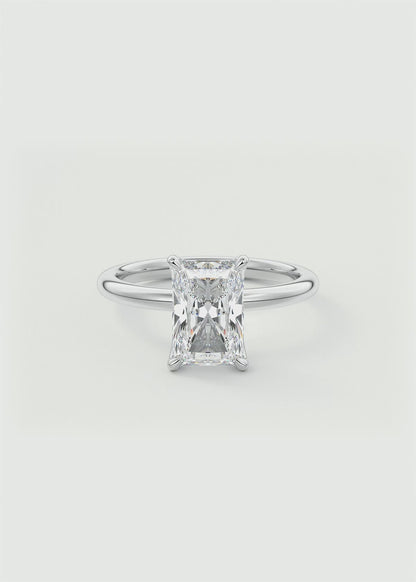 Celestia Deluxe – Two-Tone Radiant Engagement Ring