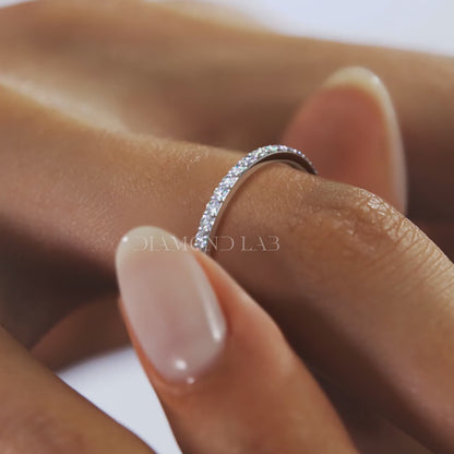 Lunara Eternity Band – 1.6mm Lab-Grown or Natural Diamonds