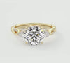 Florielle Round Trilogy Pave Engagement Ring