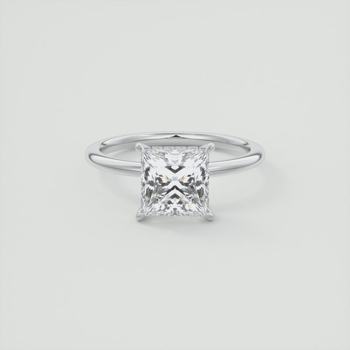 Celestia Princess Hidden Halo Engagement Ring