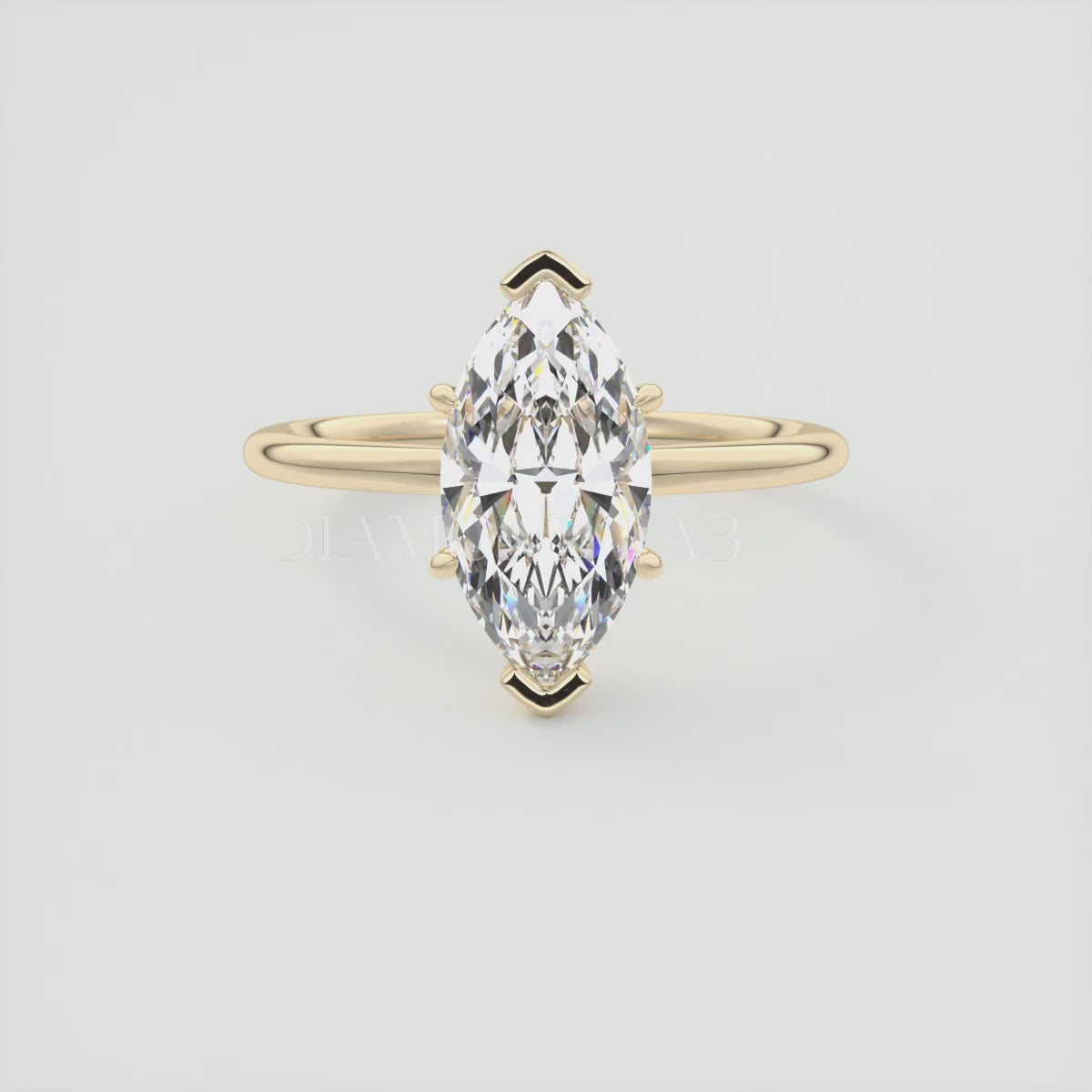 Elysian Marquise Solitaire Ring – Timeless Elegance with Lab Diamond or Moissanite