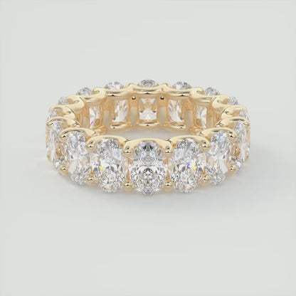Aurelia Oval Eternity Band 6.3mm – Lab-Grown Diamonds or Moissanite