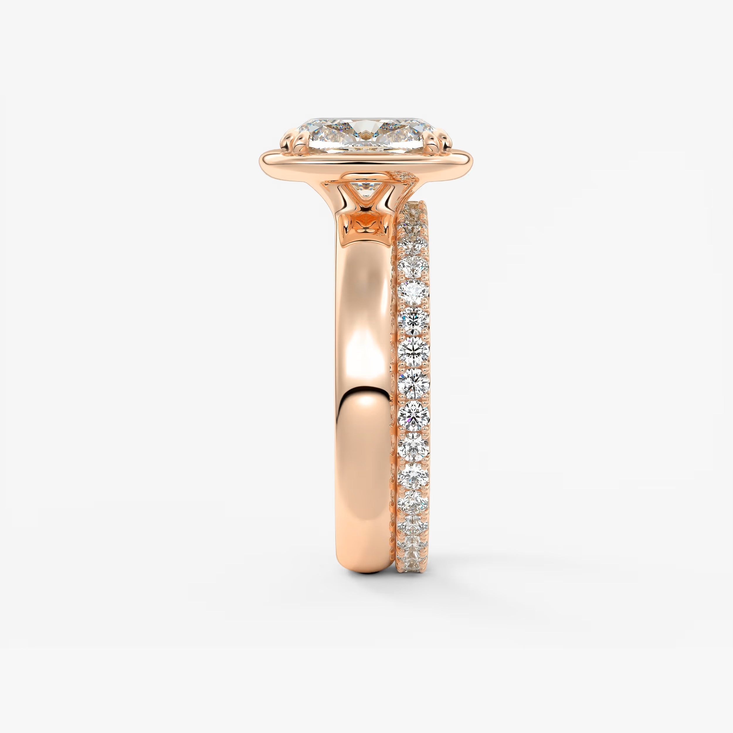 Custom made taylor grande cushion lab diamond bezel engagement ring | australia