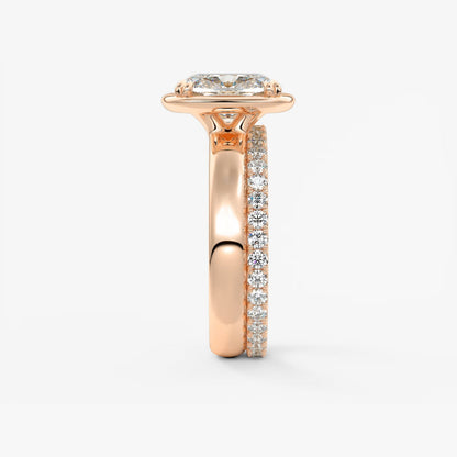 Custom made taylor grande cushion lab diamond bezel engagement ring | australia
